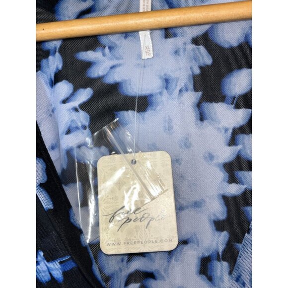 NWT Free People Onyx Indigo Combo Lucky Shirtee Womens size XL - Picture 8 of 12